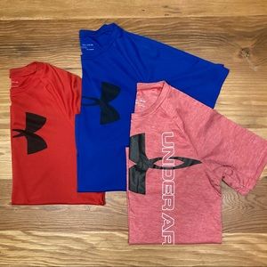 Under Armour Boys Tech Logo Short-Sleeve T-shirts